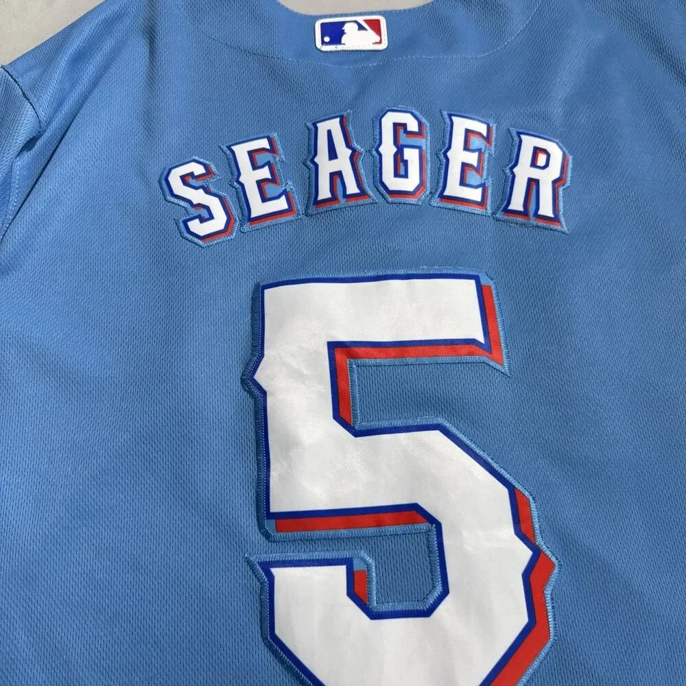 Nike Texas Rangers MLB Corey Seager #5 Jersey Limited Light Blue Sz S